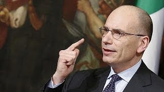 Italia oggi dimissioni Letta probabile incarico a Renzi [upl. by Naired851]