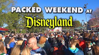 Packed Presidents Day weekend at Disneyland  Are the crowds coming back to Disneyland [upl. by Litton]