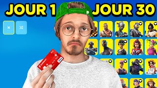 J’ai acheté toute la boutique Fortnite pendant 30 jours… je suis ruiné [upl. by Aicnerolf]