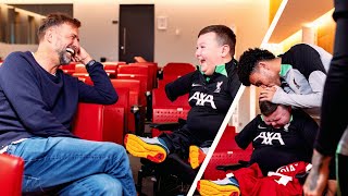 “Once In A Lifetime”  Klopp Diaz amp LFC Squads Emotional Surprise For Inspirational Dáire [upl. by Evangelina]