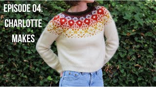 E04 Charlotte Makes Podcast Calypso sweater Tessellated Vest Talvinen Ingrid Slipover [upl. by Bandeen]