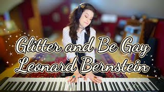 Glitter and Be Gay Piano Accompaniment Candide  Leonard Bernstein Karaoke High Voice [upl. by Rockafellow]