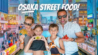 Surprising Street Foods in OSAKA Japan 🇯🇵 [upl. by Herzog]