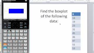 HP Prime  Statistics  BoxPlot [upl. by Eisenstark287]