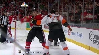 Wayne Simmonds vs Sheldon Brookbank Dec 11 2013 [upl. by Shifrah89]