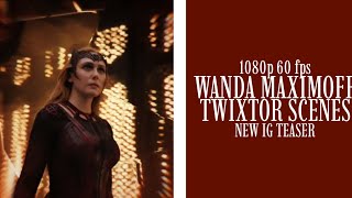 Wanda Maximoff  Twixtor Scenes  New IG Teaser Multiverse Of Madness [upl. by Anen]