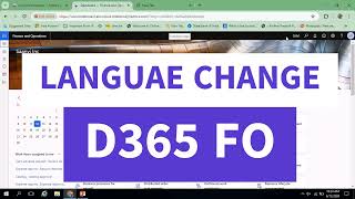 How to Change Language in Dynamics D365 Finance and Operations videos [upl. by Ella]