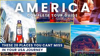 America Complete Tour Guide  Top 20 Places You Cant Miss In Your America Journey [upl. by Adnilreh744]