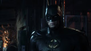 Batman Arkham Knight First few mins with Val Kilmer Batman Forever 1995 batsuit MOD [upl. by Yaf552]