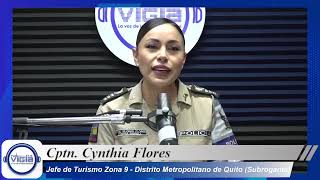 Cptn Cynthia Flores Distrito Metropolitano de Quito sobre la “FERIA DE SEGURIDAD TURÍSTICA” [upl. by Myranda]