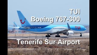 TUI Airlines Boeing 767300ER Take Off  Tenerife Sur Airport [upl. by Peonir675]