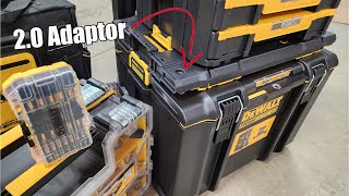 Connect DEWALT TOUGHSYSTEM 20 Products to TSTAK Modules Pro Organizers And TOUGHCASE Sets [upl. by Inimak541]