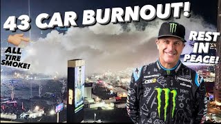 43 CAR 43 SECOND BURNOUT IN HONOR OF KEN BLOCK INSANITY [upl. by Hendrika587]