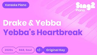 Drake Yebba  Yebbas Heartbreak Karaoke Piano [upl. by Lordan]