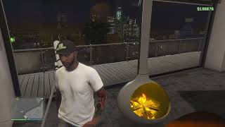 I Broke Into Franklins House  GTA Online [upl. by Rednazxela]