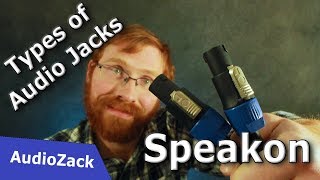 Speakon Connectors  Types of Audio Jacks [upl. by Oahc216]