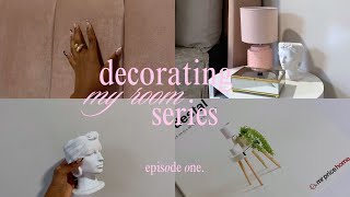 decorating my room  headboard arrival bedroom decor haul assembling stuff  more 🎀 [upl. by Keenan]