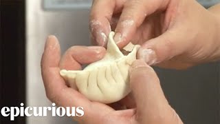 Chef Anita Lo Shows How to Fill and Pleat Chinese Dumplings [upl. by Vasily705]