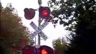 1 MILLION VIEWS Amtrak  High Street Railroad crossing in Amherst MA [upl. by Gradey318]