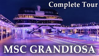 MSC GRANDIOSA  ship tour 2022 [upl. by Alegnat56]