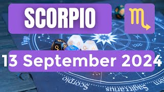 Scorpio horoscope  Scorpio Horoscope for Today 13 September 2024 [upl. by Leunamnauj]