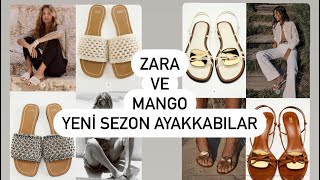 ZARA VE MANGO YENİ SEZON SANDALET VE AYAKKABILAR DENEMELİ VLOG [upl. by Killy]