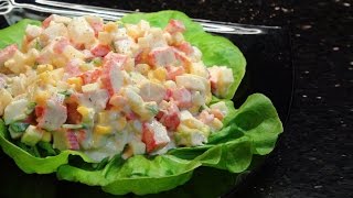 How to make a simple Crab Stick Salad [upl. by Ardenia288]