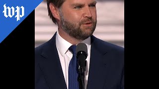 JD Vance’s RNC acceptance speech in 60 seconds [upl. by Jakie]