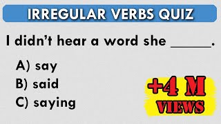 Irregular Verbs  Quiz [upl. by Beyer872]