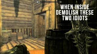 How To Get Into Mercers House amp Find Evidence in Skyrim [upl. by Sherburne17]