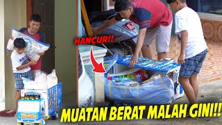 MUATAN BERAS TRUK GATOTKACA DIMAS DIBUAT MODE HEREX MUATAN BERAT SAMPAI AMBRUK [upl. by Drarreg]