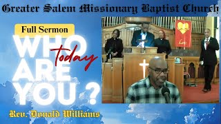 Greater Salem Missionary Baptist Church 9124 [upl. by Aidin]