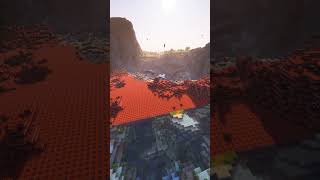 TNT village Explosion in minecraft shorts [upl. by Onibas]