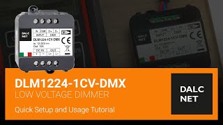 DLM12241CVDMX Dimmer Fader Driver Installation  Dalcnet [upl. by Anialram879]