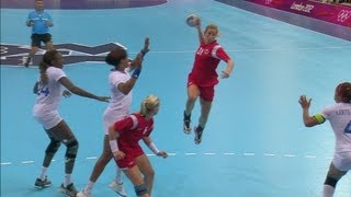 Womens Handball Group B Match  Norway v France  London 2012 Olympics [upl. by Enomal]