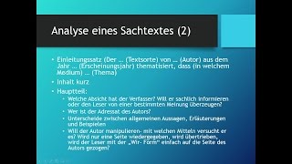 Sachtexte analysieren  Deutsch [upl. by Fontes]