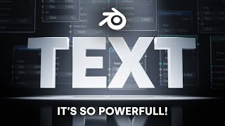 This Text Tool in Blender is Insane [upl. by Glinys]