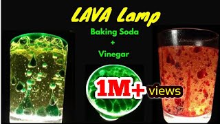 How to make LAVA Lamp at Home Vinegar  Baking Soda Experiment MREasyMaker [upl. by Millicent64]