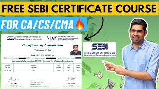 Free SEBI Certificate Course SEBI Investor Certification Examination NISM Certification course [upl. by Hennessy765]