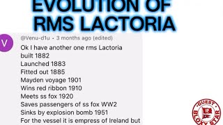 Evolution of RMS Lactoria [upl. by Emmit]