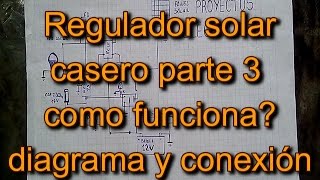 Regulador solar casero parte 3 como funciona diagrama y conexión [upl. by Neille959]