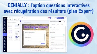 Tuto Genially  Questions interactives avec récupération des résultats Plan Expert [upl. by Neille]