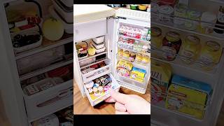 RESTOCK MINIATURE FRIDGE asmr minitoy [upl. by Sokem]