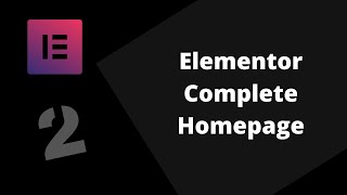 Design A Complete Homepage Using Elementor  Part II Services Section [upl. by Yrolg]