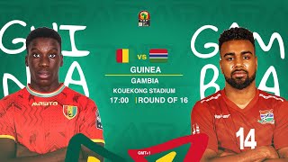 TotalEnergies AFCON 2021  Guinea vs Gambia  Round of 16 [upl. by Columbus461]