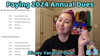 Paying My 2024 Disney Vacation Club Annual Dues with Gift Cards Rewards and Credit Card [upl. by Fesuoy699]