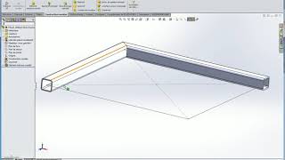 Mécano soudé Solidworks ajout creation de profils partie 2 [upl. by Temirf209]