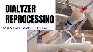 Reprocessing of Dialyzer Hemodialyzer washing process  Manual Dialyzer washing procedure [upl. by Kim]