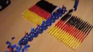 Berliner Mauerfall in 1200 dominoes [upl. by Hillard]