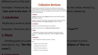 cohesive devicesgrammatical analysis of discourseliterary notes [upl. by Divine775]